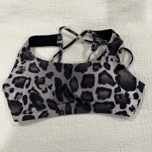 Leopard sports bra